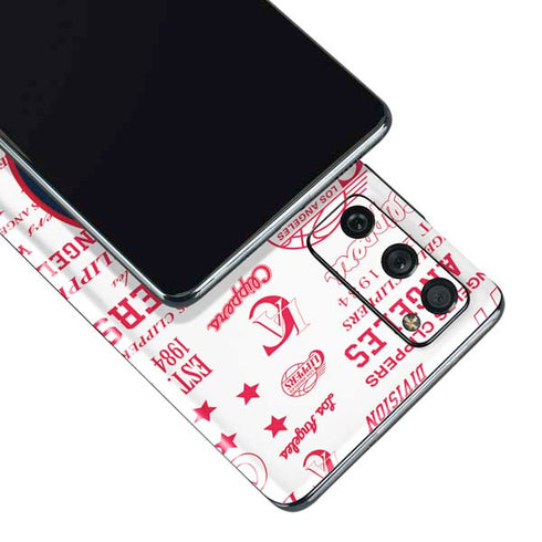 NBA Los Angeles Clippers Blast Logos Galaxy S20 Fan Edition Skin